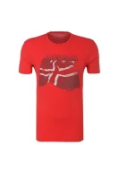 t-shirt sinley Napapijri 	rdeča	