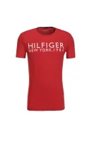 t-shirt organic Tommy Hilfiger 	rdeča	