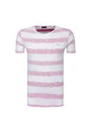 t-shirt jeremy vn striped slub | slim fit GUESS 	roza	
