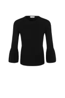 wełniany pulover fantasia BOSS BLACK 	črna	