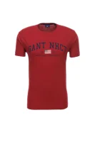 t-shirt Gant 	bordo	