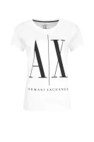 majica | regular fit Armani Exchange 	bela	