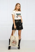 Majica + nakupovalna torba VENERDI PINKO X LUCIA HEFFERNAN | Regular Fit Pinko 	bela	
