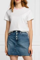 majica branded | cropped fit Tommy Jeans 	bela	
