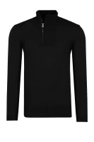 pulover eleo | regular fit BOSS BLACK 	črna	