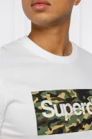 Majica CAMO | Slim Fit Superdry 	bela	