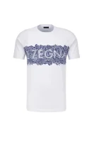 t-shirt Z Zegna 	bela	
