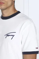 Majica SIGNATURE RINGER | Regular Fit Tommy Jeans 	bela	