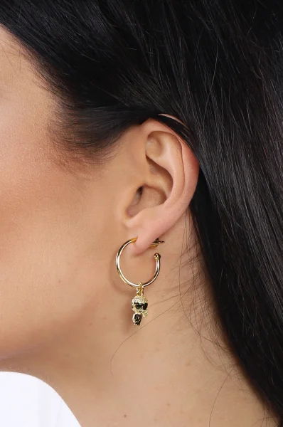 Uhani k/ikonik pave heart earrings Karl Lagerfeld 	zlata	