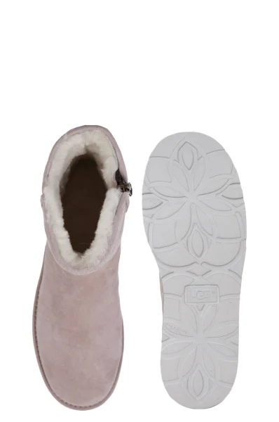 Usnjeni zimski čevlji Abree mini UGG 	prašno roza	