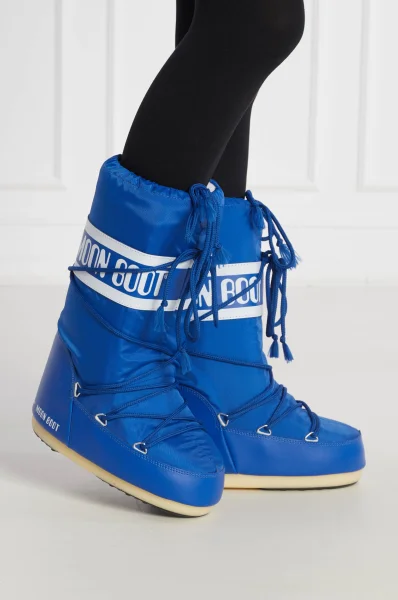 Ogrevane zimski čevlji Moon Boot 	modra	