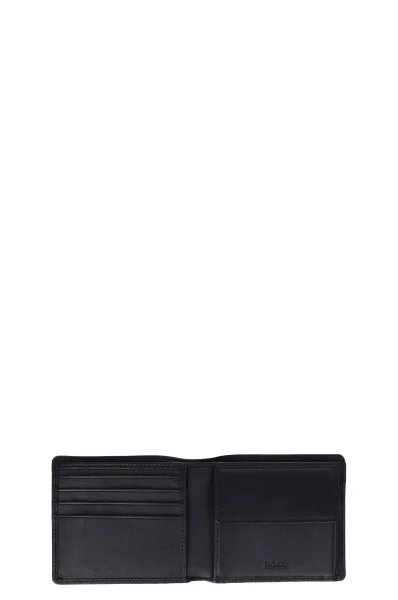 skórzany denarnica majestic s_4 BOSS BLACK 	črna	