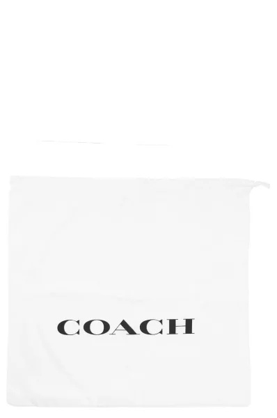 Usnjena naramna torba Coach 	črna	