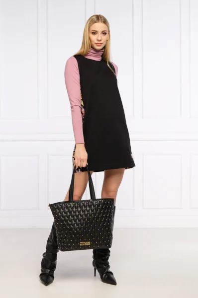 Nakupovalna torba + torbica za okoli pasu Versace Jeans Couture 	črna	