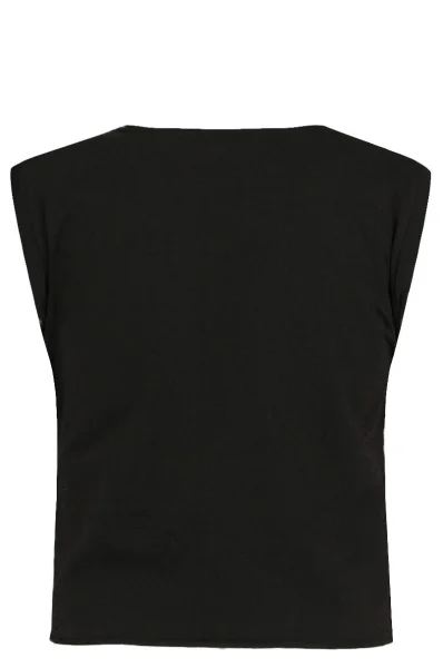 Majica | Cropped Fit Guess 	črna	