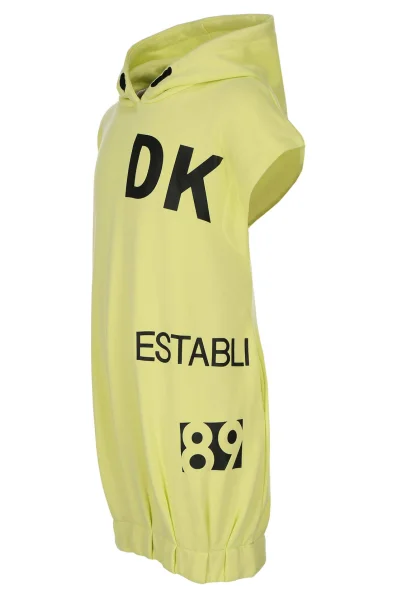 Obleka DKNY Kids 	barva limete	