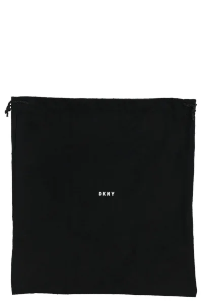 skórzana naramna torba whitney DKNY 	črna	