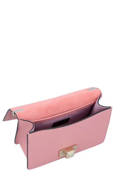 skórzana naramna torba mimi Furla 	roza	