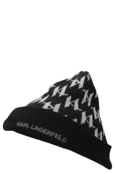 Volnena kapa Karl Lagerfeld 	črna	