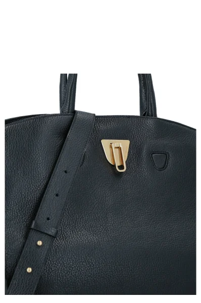 Usnjena nakupovalna torba Etoile Coccinelle 	črna	