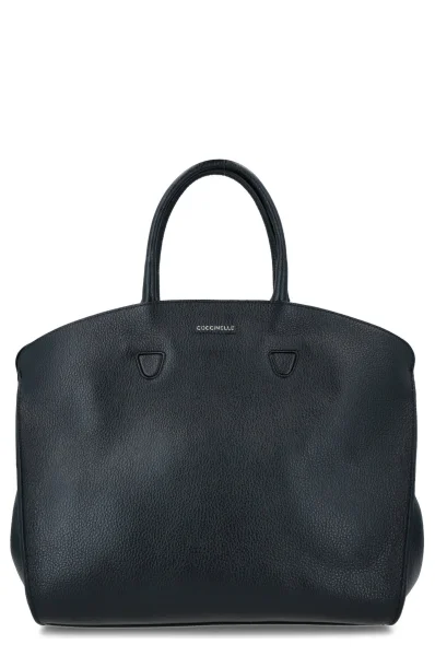 Usnjena nakupovalna torba Etoile Coccinelle 	črna	