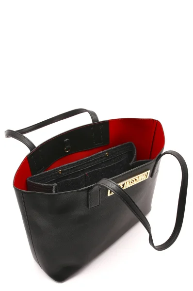 Nakupovalna torba + torbica za okoli pasu Love Moschino 	črna	
