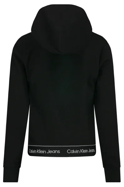 Bluza | Cropped Fit CALVIN KLEIN JEANS 	črna	
