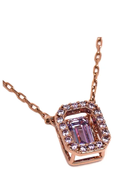 Ogrlica Swarovski 	rožnato zlato	