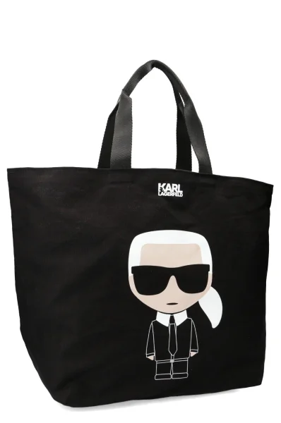 nakupovalna torba ikonik Karl Lagerfeld 	črna	