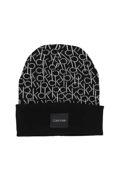 dvostranski šal + kapa Calvin Klein 	črna	