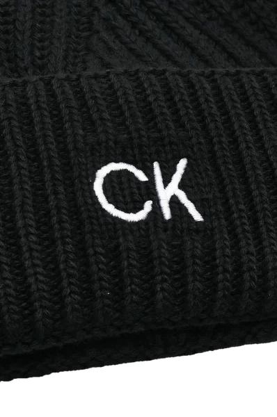 Kapa ELEVATED | z dodatkom volne in kašmirja Calvin Klein 	črna	