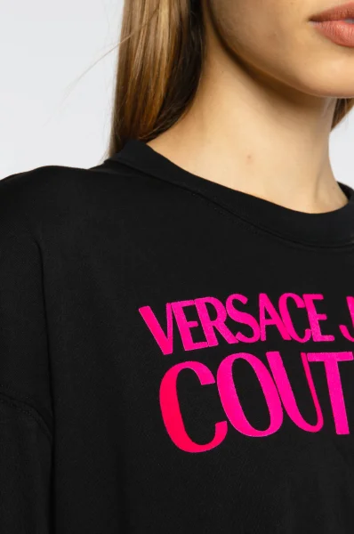 majica | oversize fit Versace Jeans Couture 	črna	