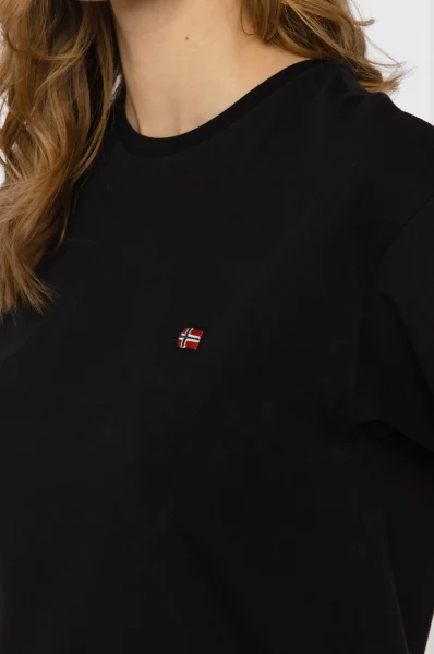 Majica salis | Regular Fit Napapijri 	črna	