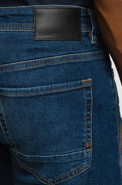 kratke hlače taber | tapered BOSS ORANGE 	temno modra	