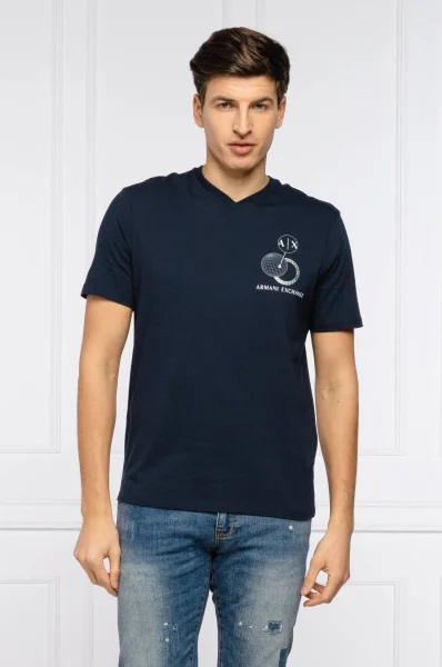 Majica | Regular Fit Armani Exchange 	temno modra	
