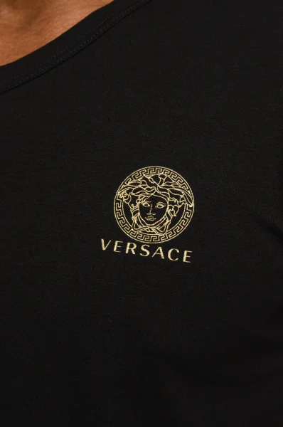 Majica | Slim Fit Versace 	črna	
