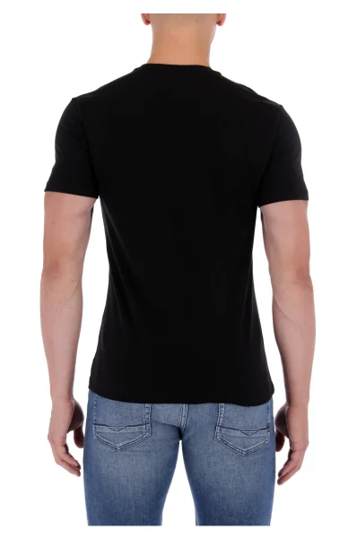 t-shirt guesstar | slim fit GUESS 	črna	