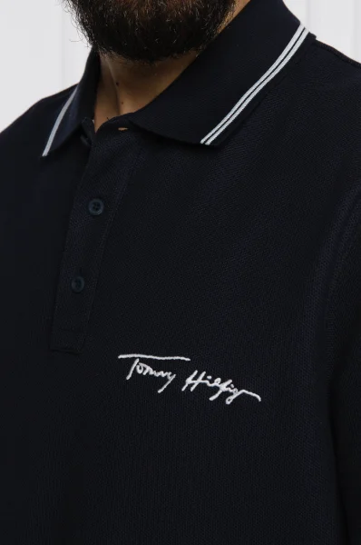 Polo | Casual fit | pique Tommy Hilfiger 	temno modra	
