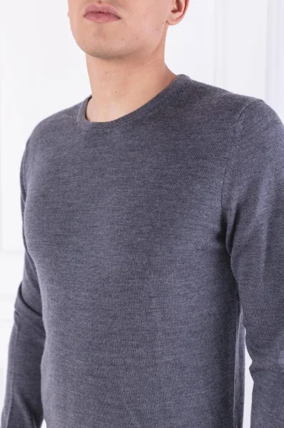 volneni pulover superior | regular fit Calvin Klein 	siva	