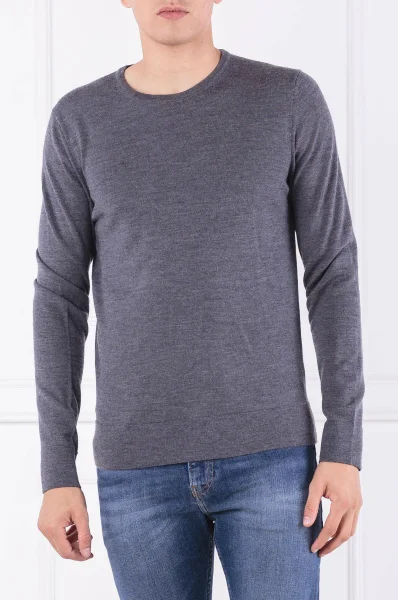 volneni pulover superior | regular fit Calvin Klein 	siva	