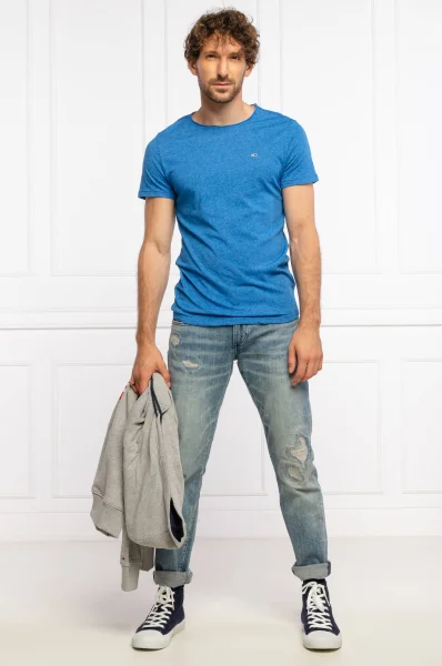 Majica JASPE | Slim Fit Tommy Jeans 	modra	