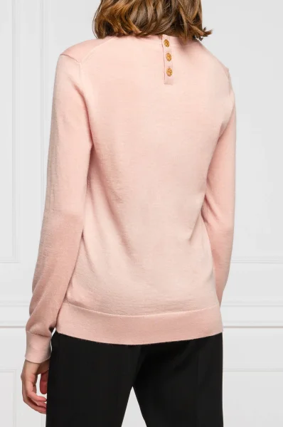 De cașmir pulover Iberia | Regular Fit TORY BURCH 	prašno roza	