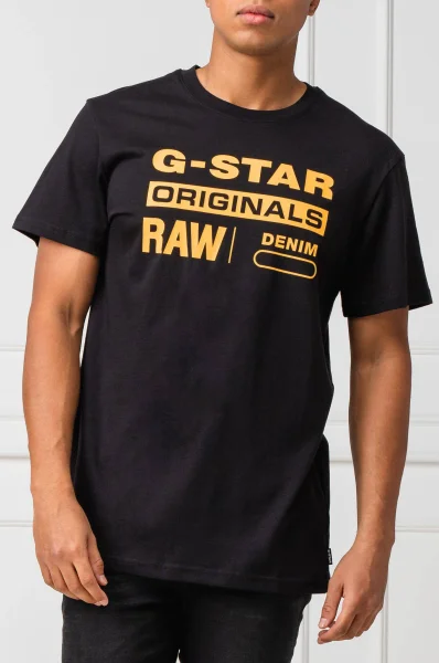 majica graphic 8 | regular fit G- Star Raw 	črna	