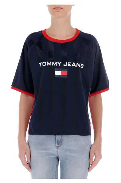 majica tjw 90s soccer | regular fit Tommy Jeans 	temno modra	