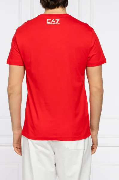 Majica | Regular Fit EA7 	rdeča	