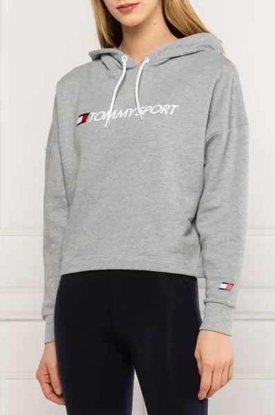 jopica cropped logo | regular fit Tommy Sport 	siva	