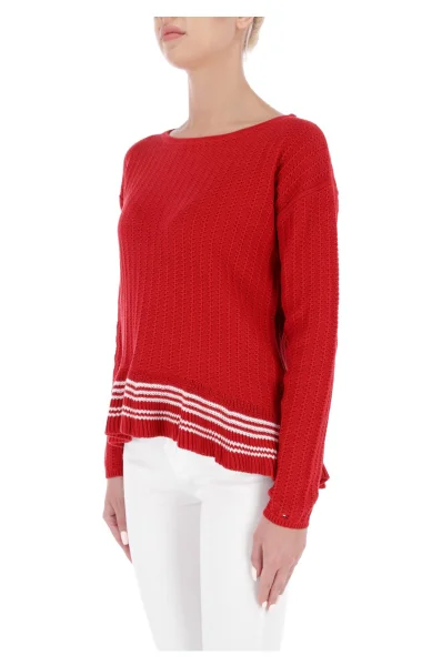 pulover valeska | regular fit Tommy Hilfiger 	rdeča	