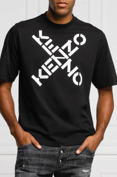majica | relaxed fit Kenzo 	črna	