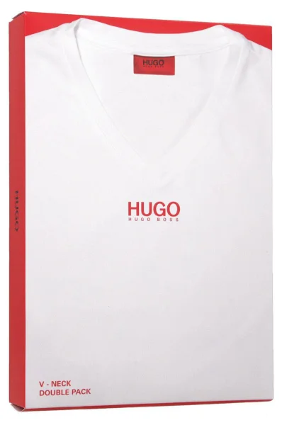Majica 2-pack HUGO-V | Slim Fit HUGO 	črna	