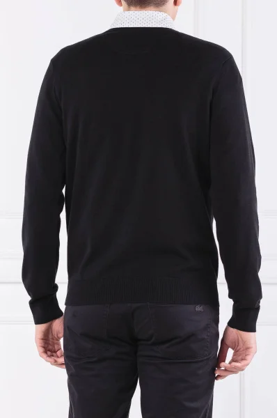 pulover | regular fit Lacoste 	črna	